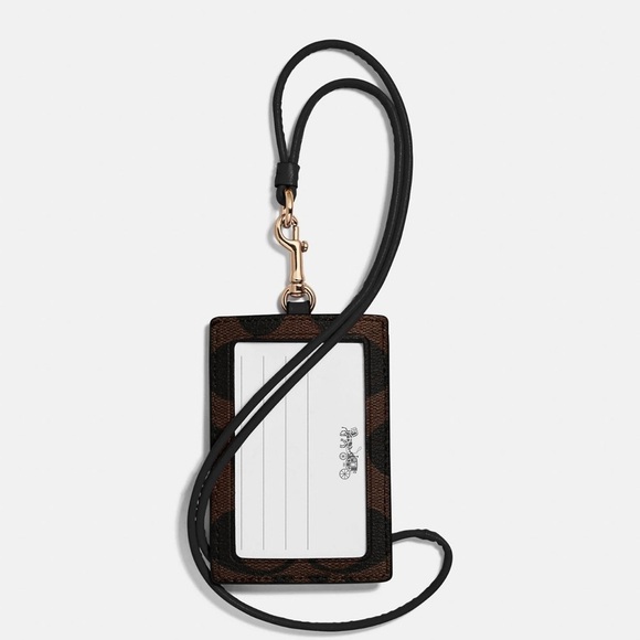 Coach ID LANYARD IN SIGNATURE CANVAS